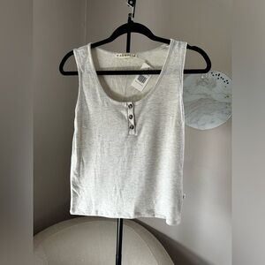 Magnolia Stay a While Soft Loungewear Henley button Tank Size S
